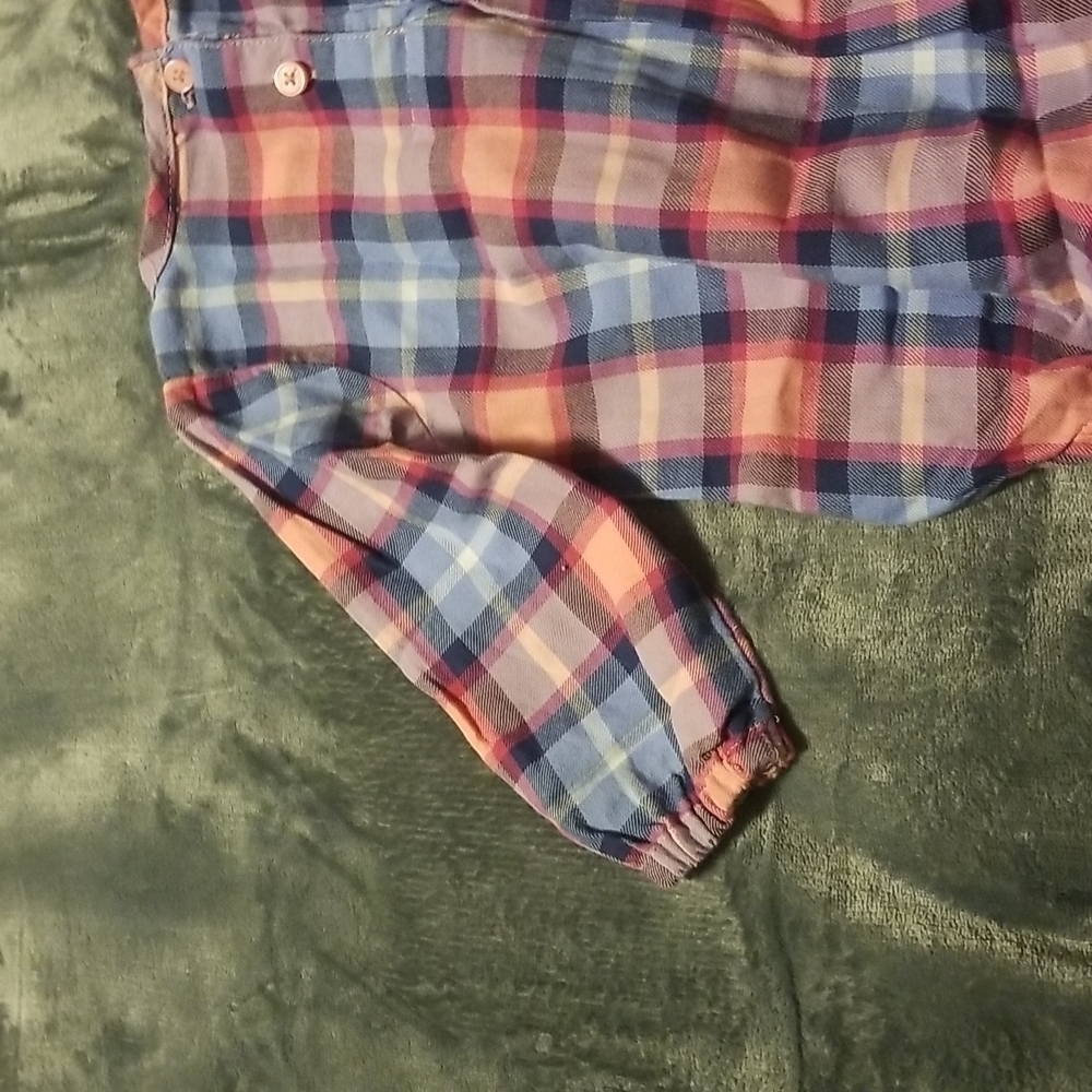 Oshkosh Baby Girl's Plaid Onesie - Picture 9 of 11